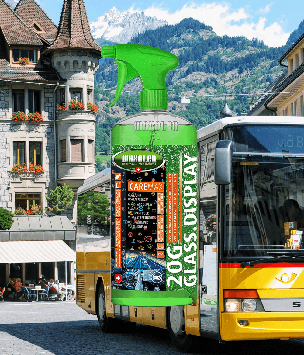 Klaasipesuaine LCD ekraanipuhastus vahend aknapesuvahend aknapuhastusvedelik displeipuhastus 20G Glass Display Maxolen parim Šveitsi kvaliteet aknapesu